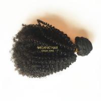 Full cuticle afro kinky curly human hair weave wholesale 